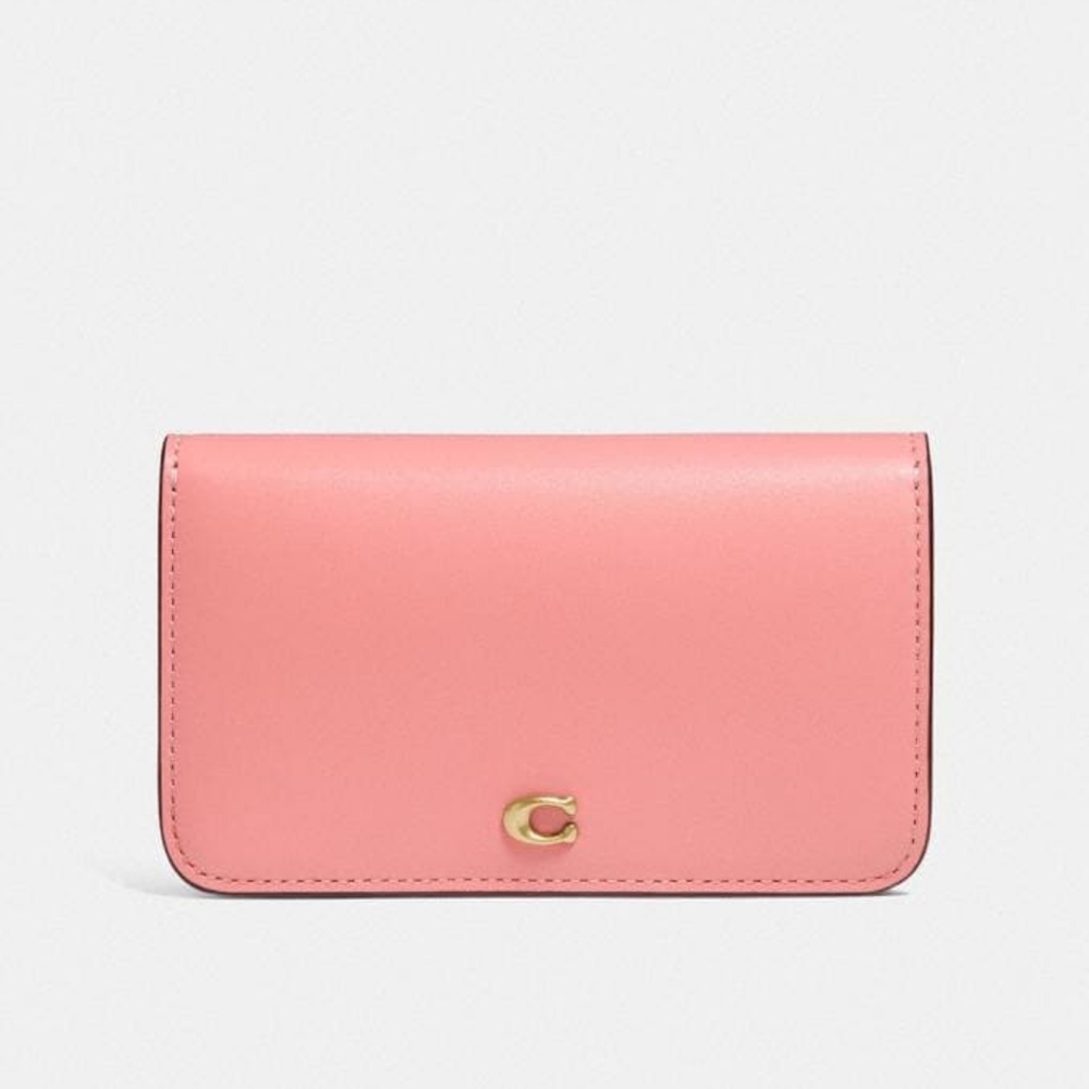 ISO Coach Slim Card Case in Colorblock - Candy Pink / Multi